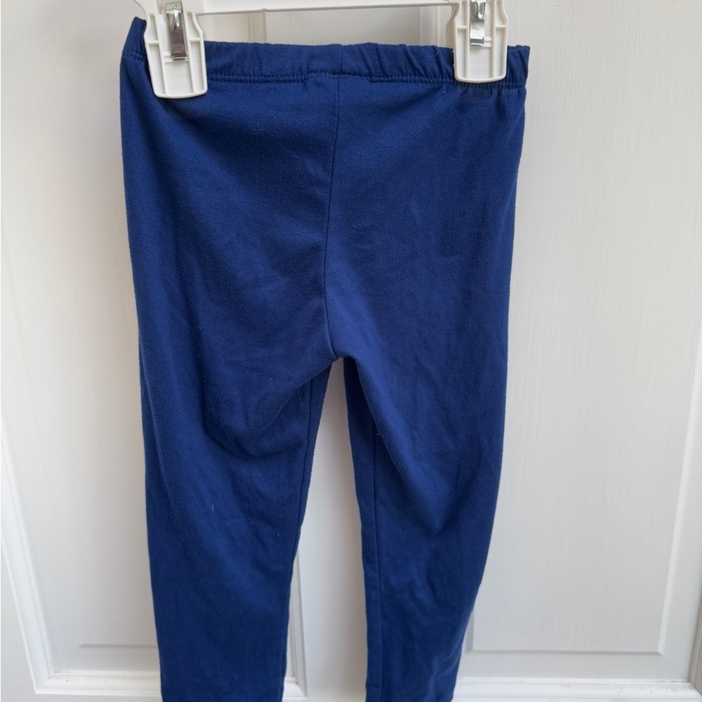 Nannette Kids 3T Girls Deep Blue Kids Leggings Pants - Picture 3 of 5